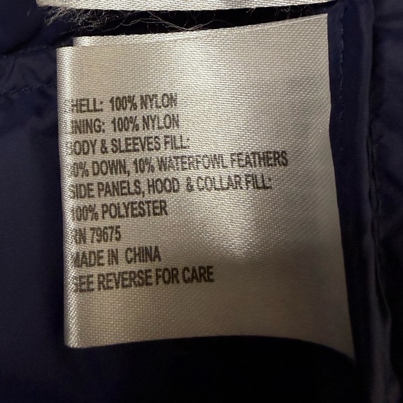 Michael Kors Packable Down Fill Navy Blue Quilted Puffer Jacket Coat - Sz Large - Picture 11 of 15